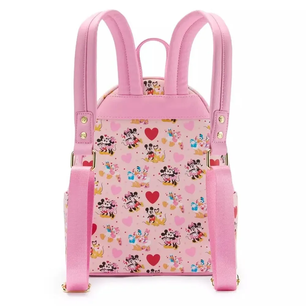 Mickey Mouse and Friends Valentine's Day Loungefly Mini Backpack - Picture 4 of 4